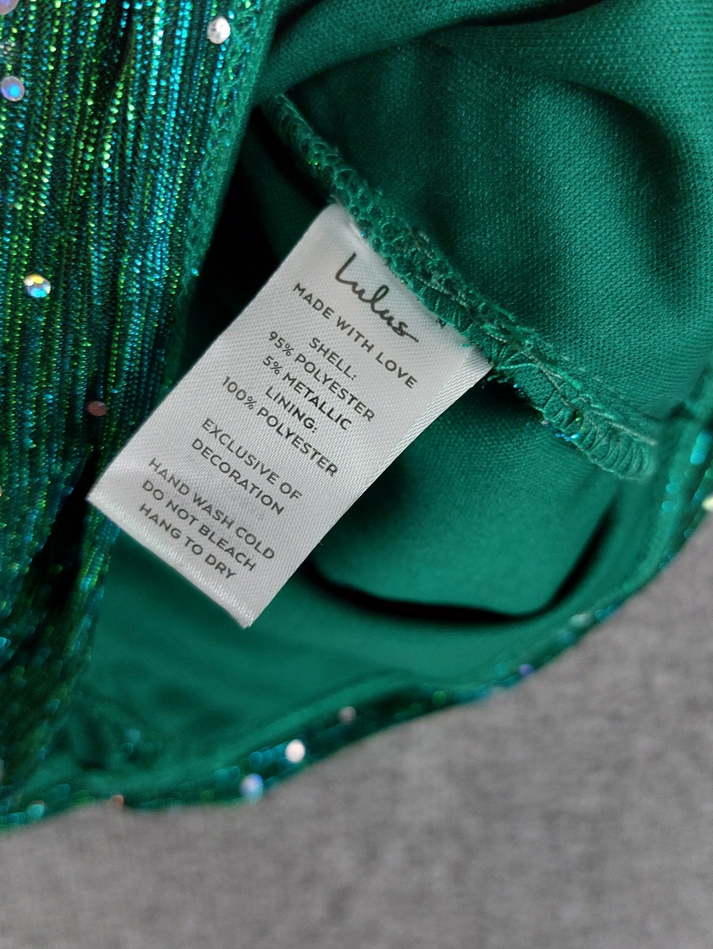LULUS FLIRTY VIBES WOMENS GREEN SEQUIN MERMAID RUCHED BODY CON MINI DRESS L NWT - Picture 6 of 9